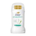 Dove advanced care pear & aloe vera scent antiperspirant stick on a white background