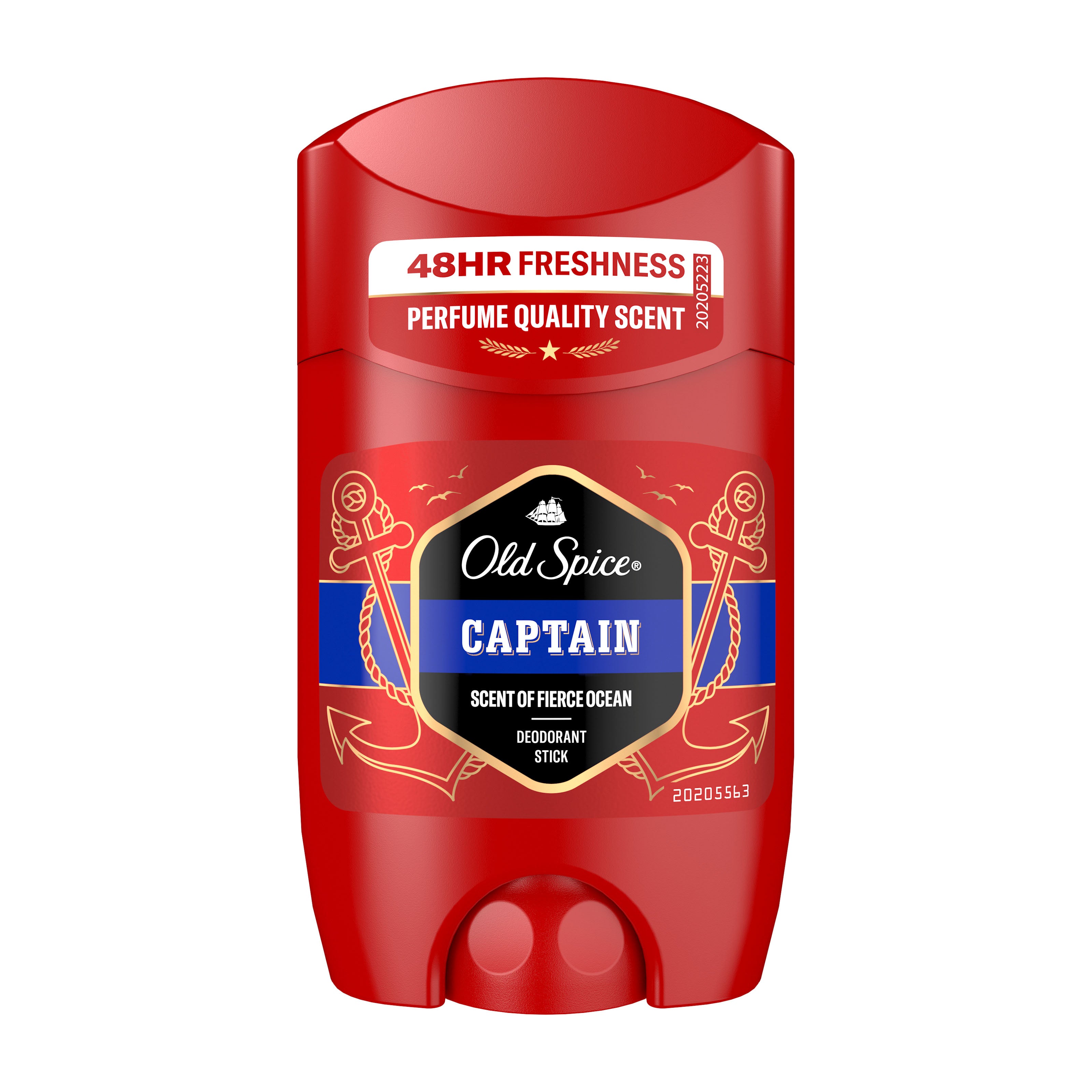 Old Spice Captain deodorant stick on a white background