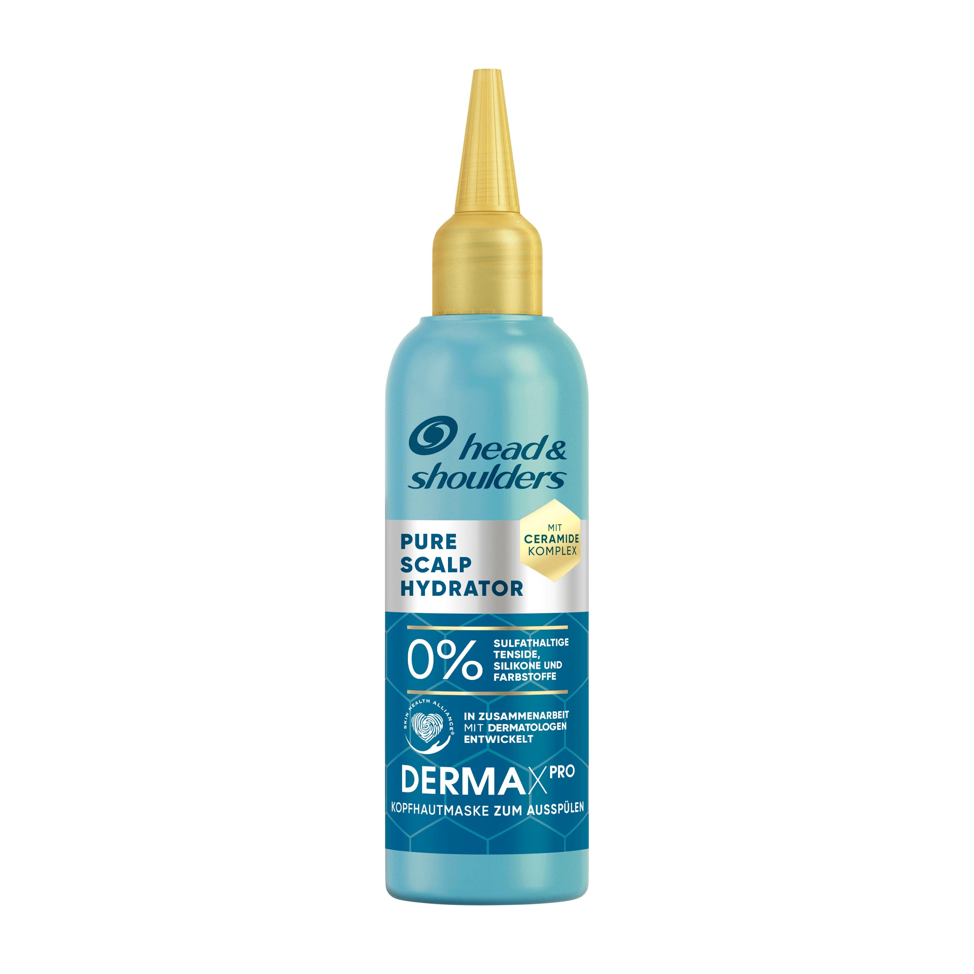 Head&Shoulders Derma x Pro Pure Scalp Hydrator scalp mask bottle on a white background.