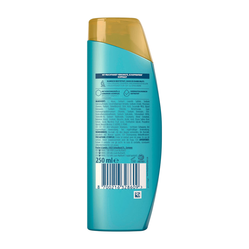 head&shoulders Derma x Pro Feuchtigkeit Anti-Schuppen-Shampoo, 250 ml