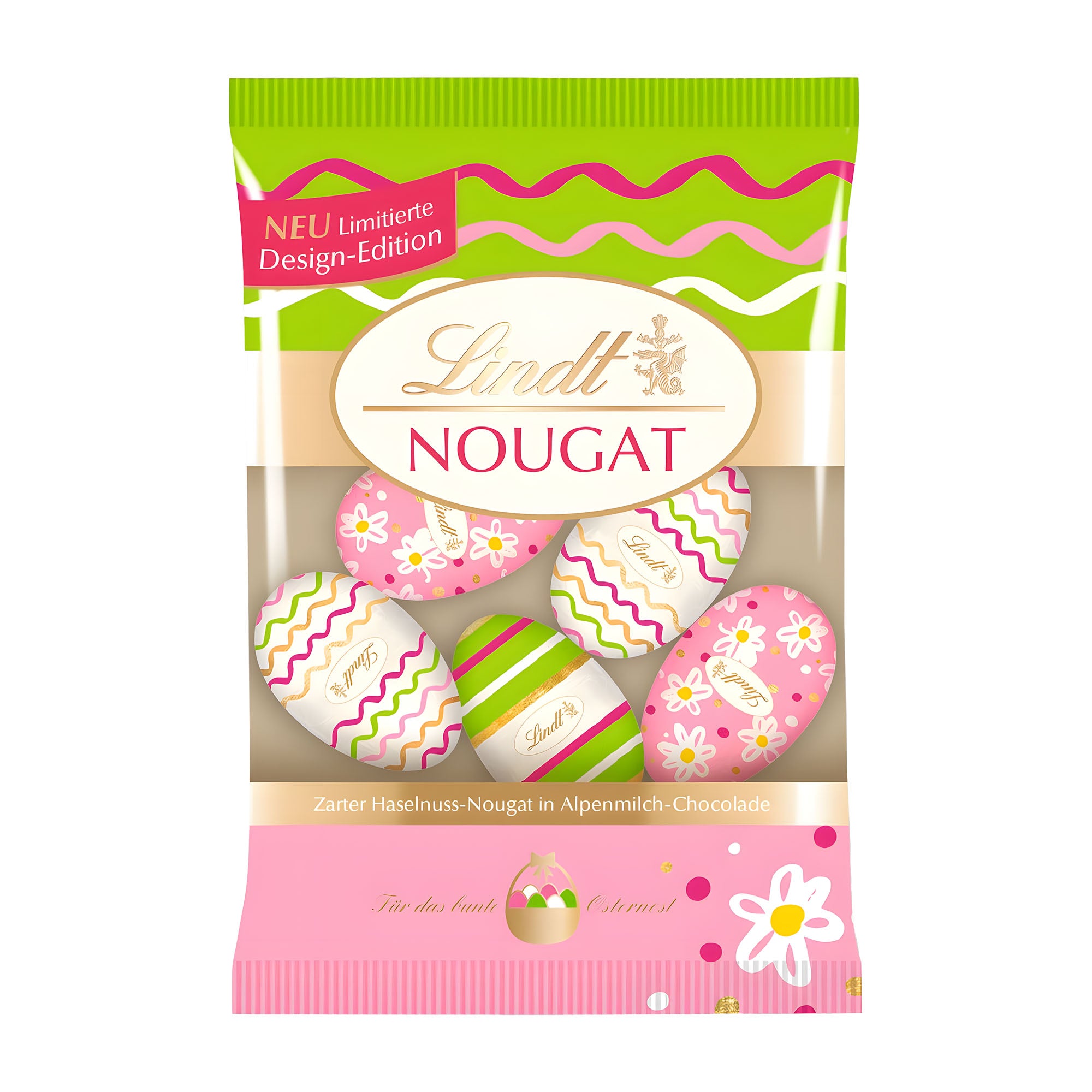 Lindt Deko Edition Nougat-Eier bunt, 90 g