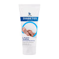 A tube of Dr Kelen Diabetes foot cream with a blue and white label, featuring text and the brand's logo.