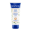 A tube of Sana foot care cream for diabetics, with branding and product information on the label.