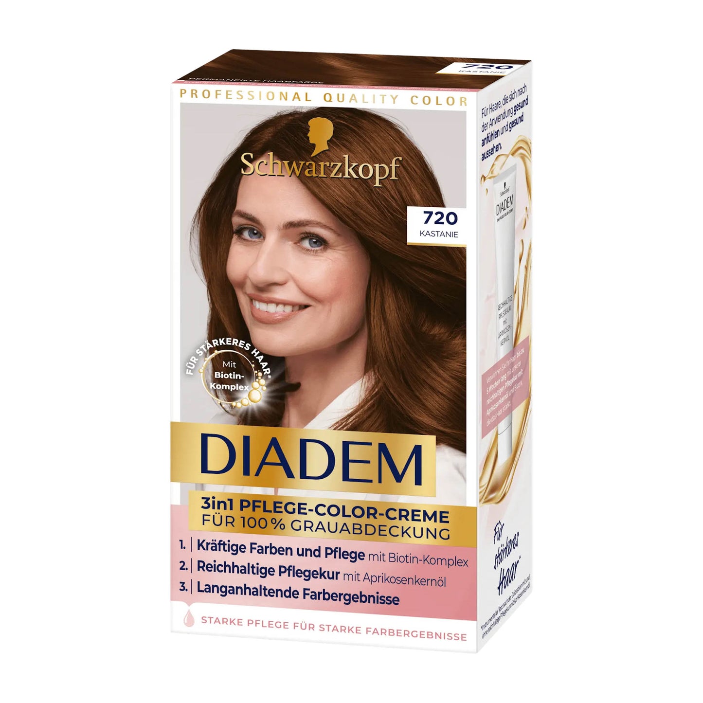 Schwarzkopf Diadem 720 Chestnut 3in1 care color cream