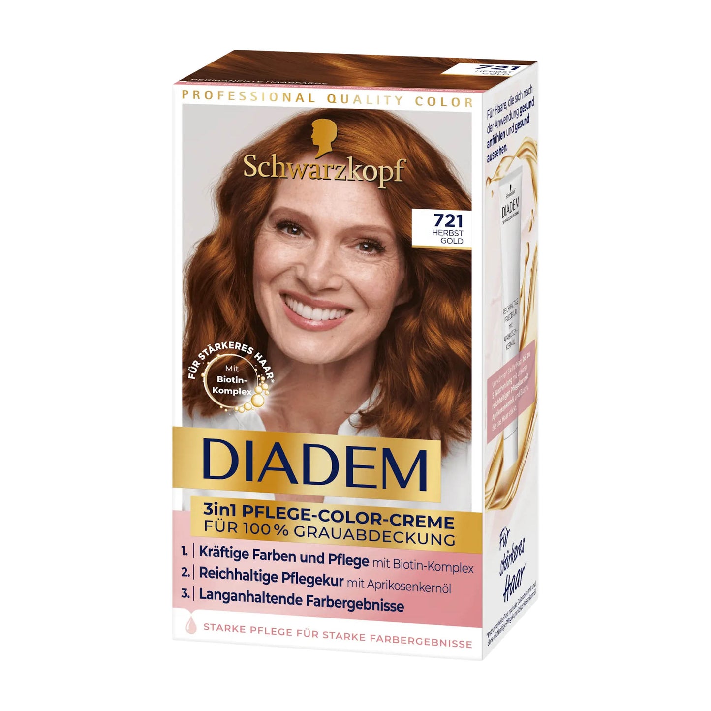 Schwarzkopf Diadem 721 Autumn Gold 3in1 care color cream