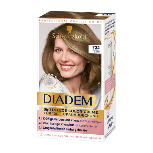 Schwarzkopf Diadem 722 Dark Blonde 3in1 care color cream