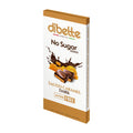 Dibette salted caramel dark chocolate bar packaging on a white background