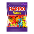 Haribo Dinos Gummy Candy packaging on a white background