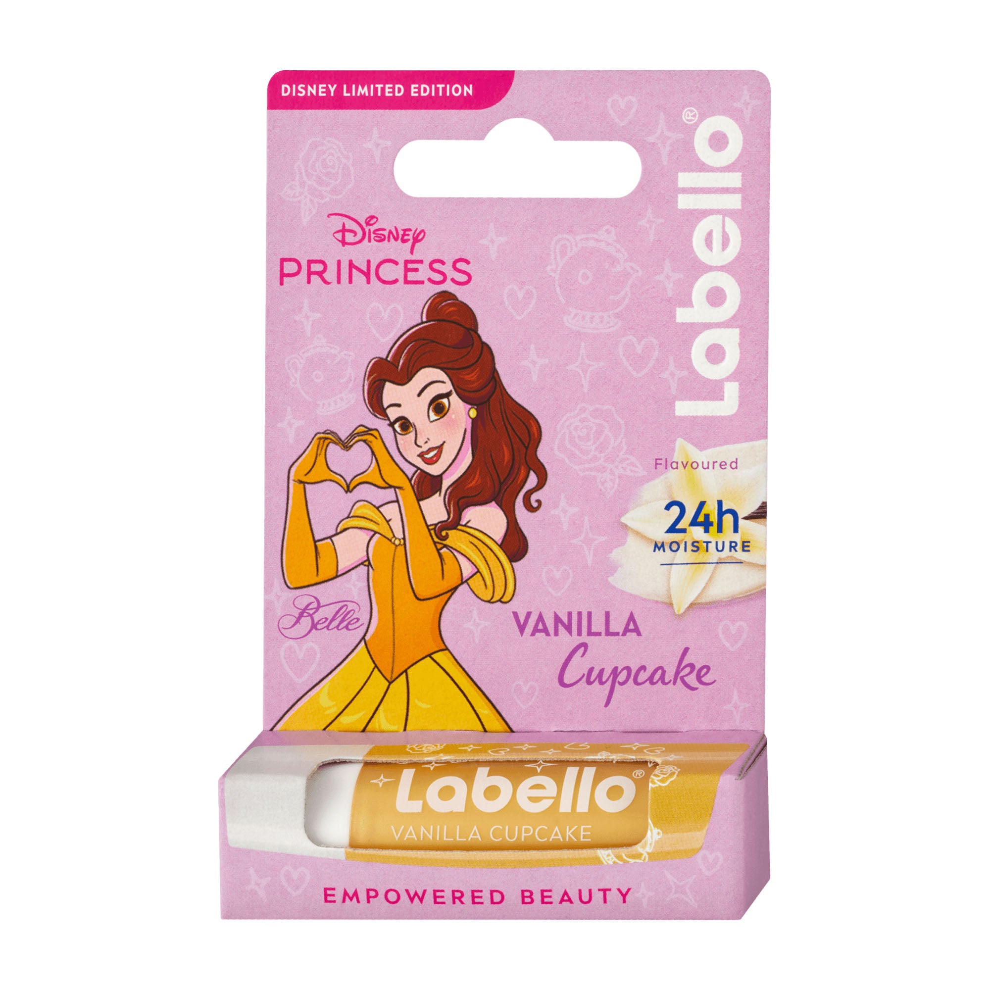Labello Disney Princess Belle vanilla cupcake lip balm, 4.8 g