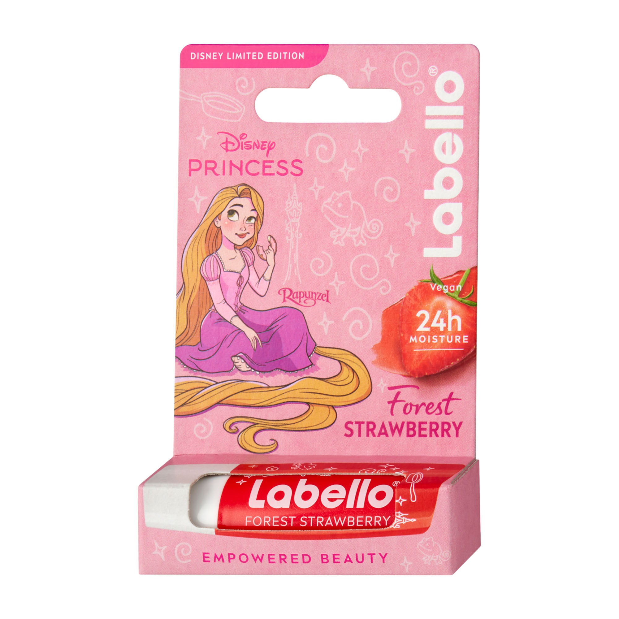 Labello Disney Princess Rapunzel forest strawberry lip balm, 4.8 g