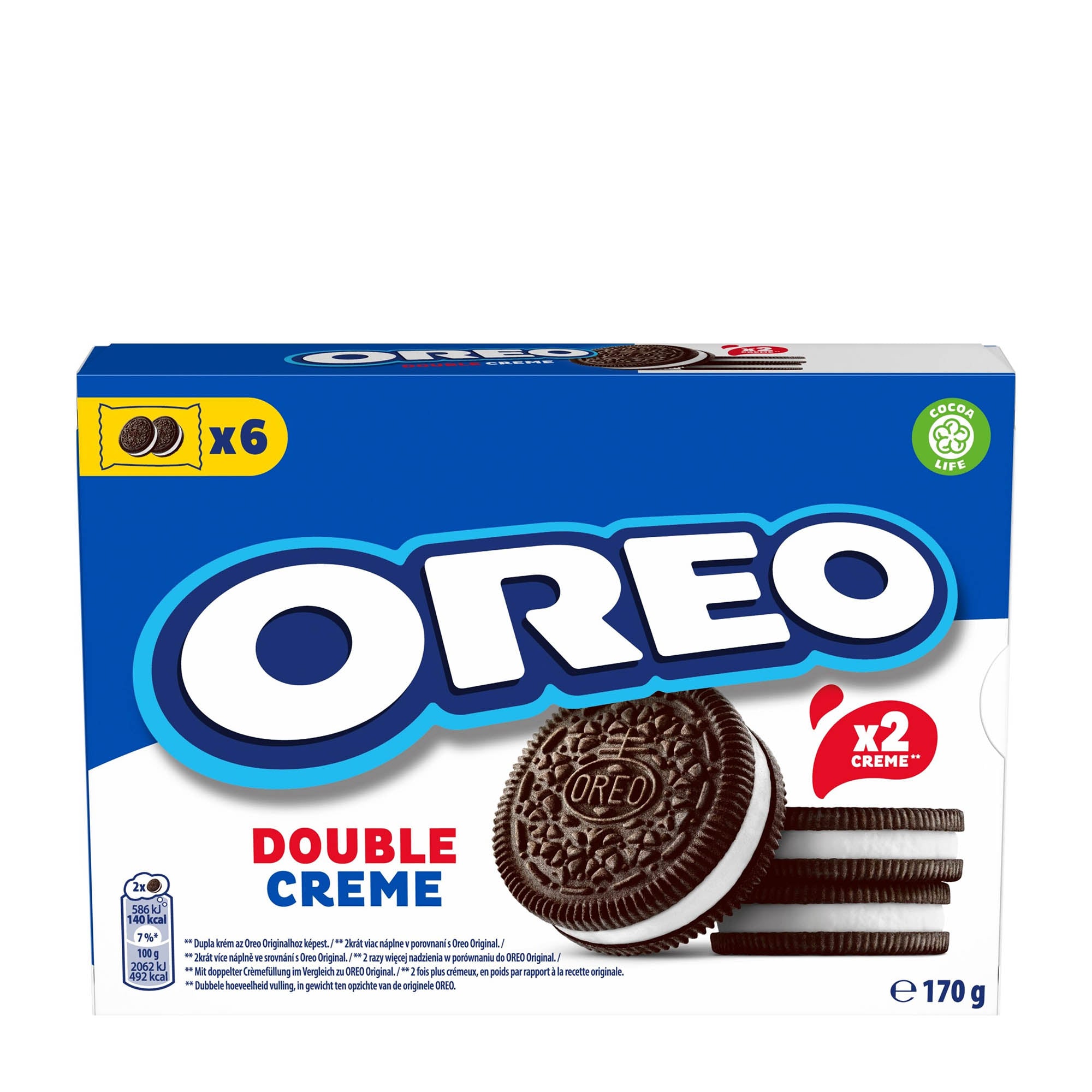 Oreo Biscuits sandwich Double Crème, 170 g