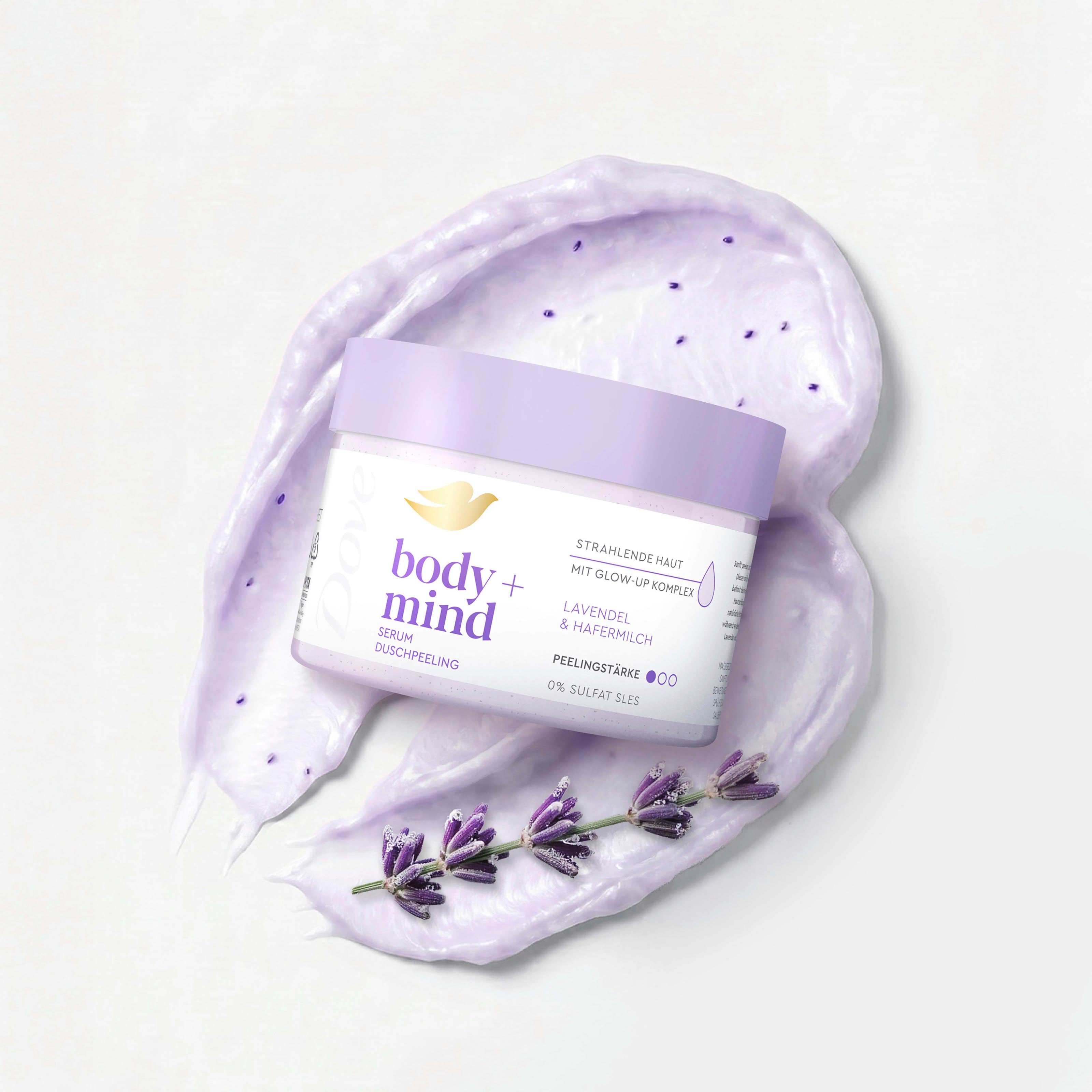 Dove Body Scrub body+mind Lavender & Oat Milk, 295 mL