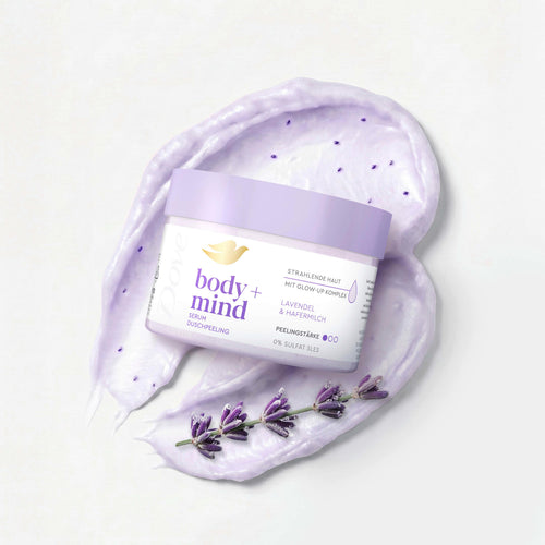 Dove Body Scrub body+mind Lavender & Oat Milk, 295 mL