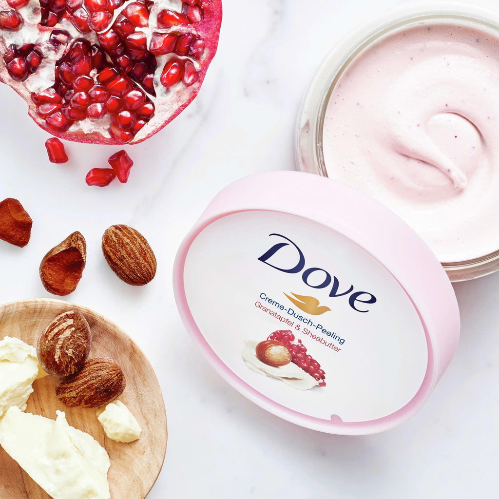 Dove Gommage Corps Grenade & Beurre de Karité, 225 ml