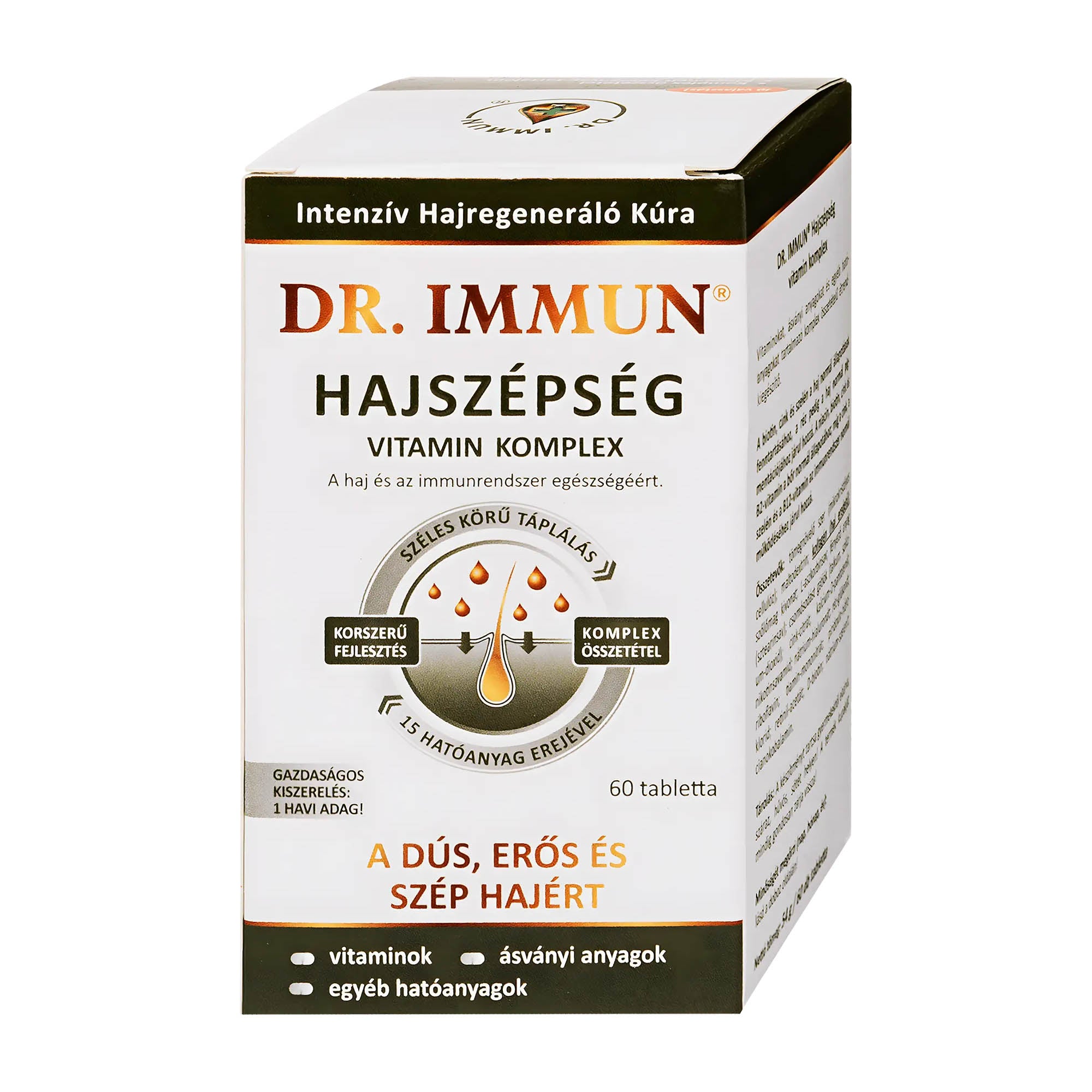Dr Immun Hair Beauty Capsules de complexe vitaminique, 60 unités