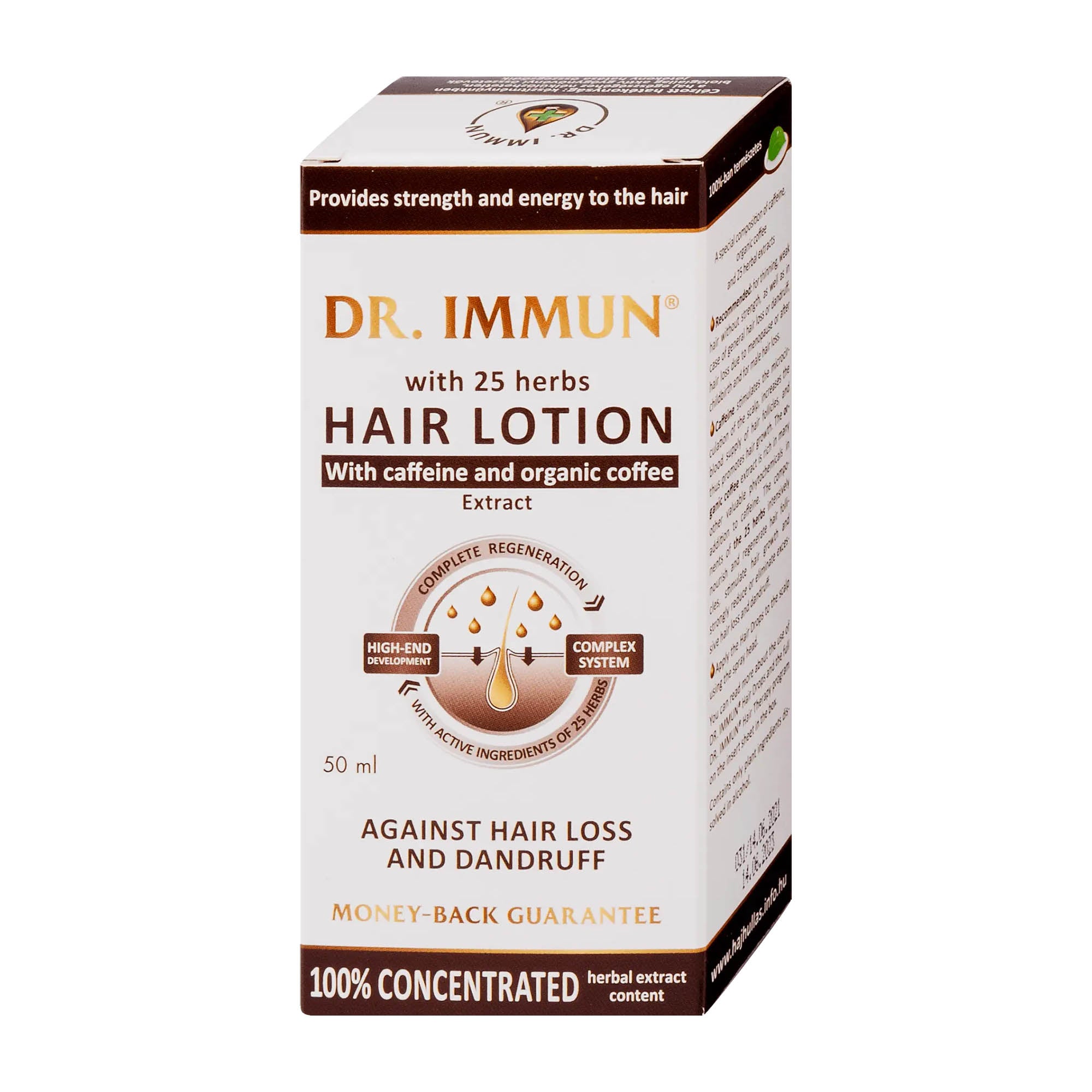 Dr Immun Lotion anti-chute et antipelliculaire à la caféine, 50 ml
