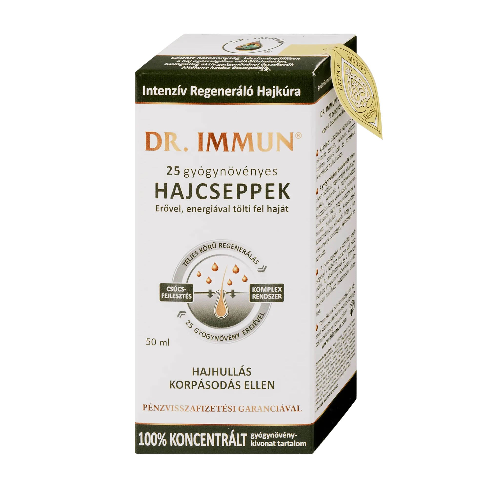 Dr Immun Herbal Lotion capillaire anti-chute et antipelliculaire, 50 ml