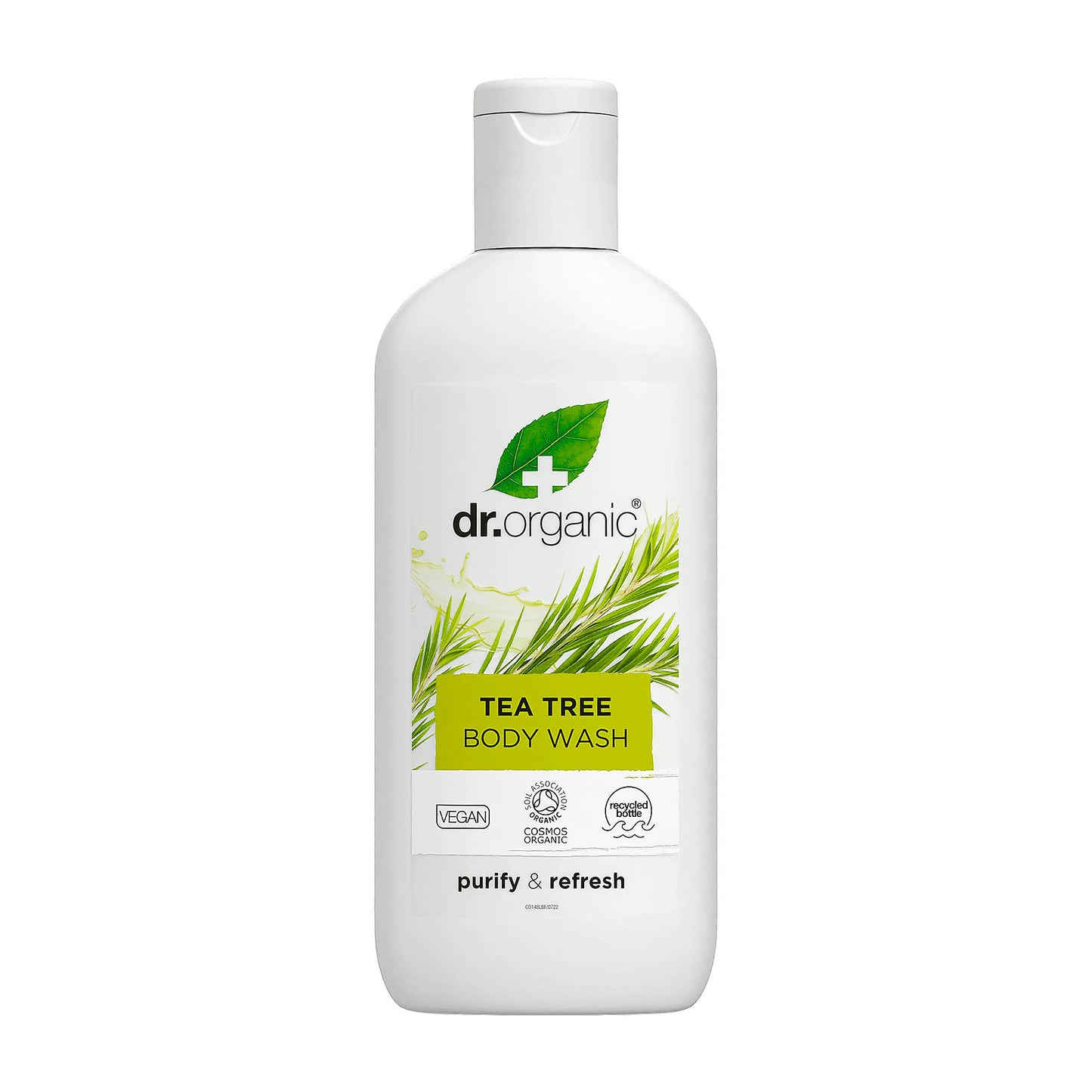 Dr Organic Tea Tree purify & refresh body wash, 250 mL