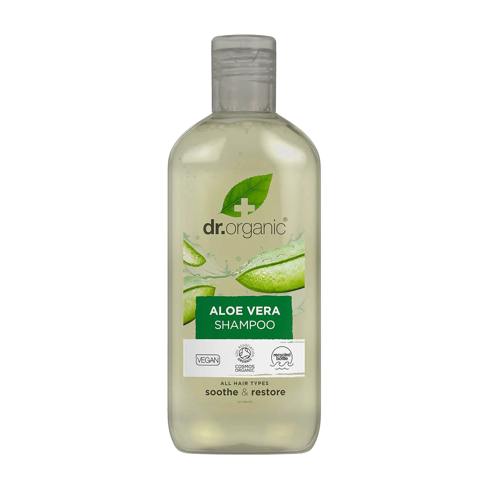 Dr Organic Shampoing apaisant et réparateur à l'aloe vera, 265 ml