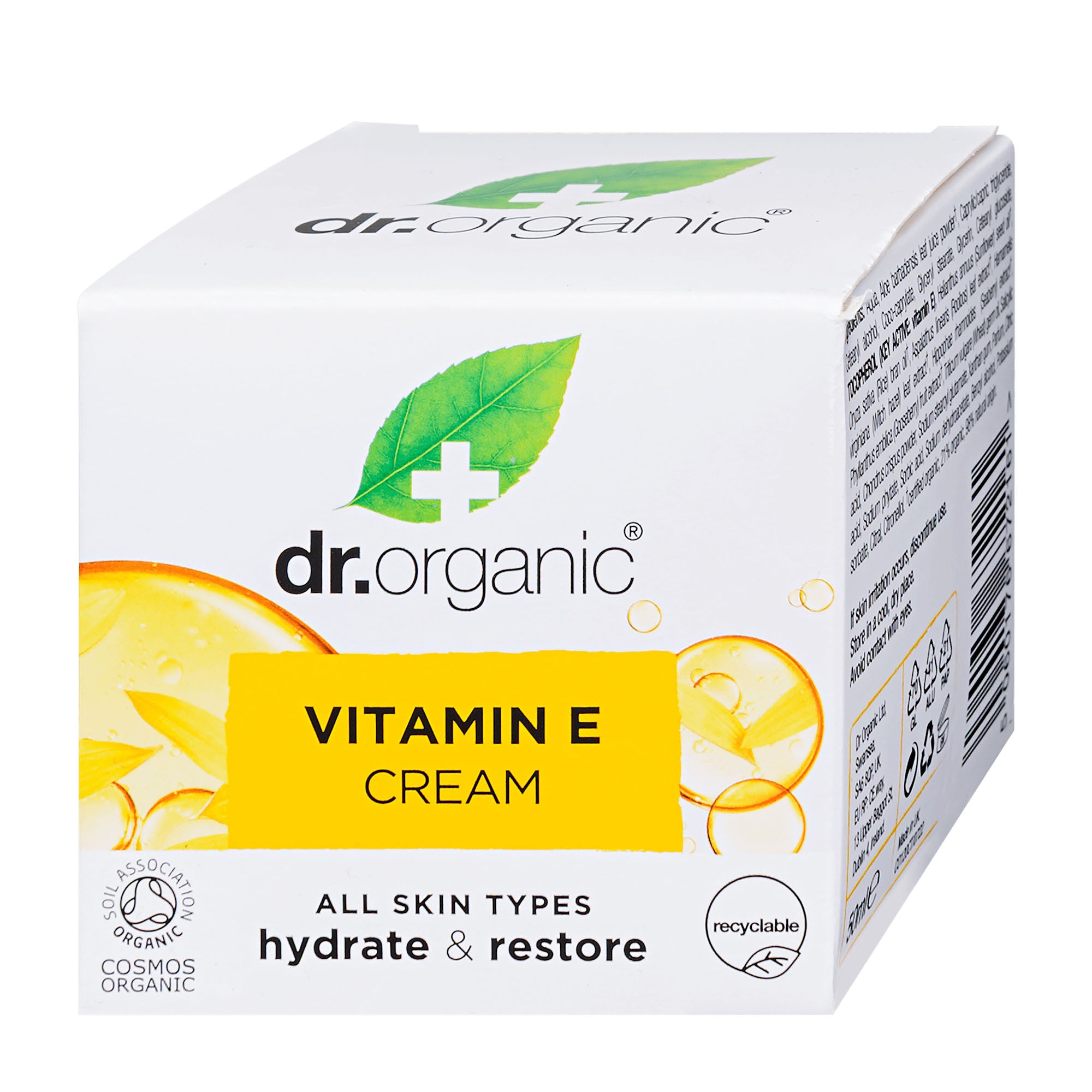 Dr Organic Vitamin E Hydrate & Restore Creme, 50 ml