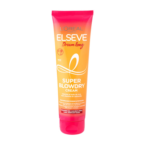 L'Oreal Elseve Super Blowdry Cream tube on a white background