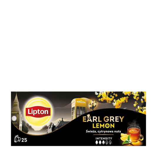 Lipton Earl Grey Zitrone Schwarztee, 25 Stück