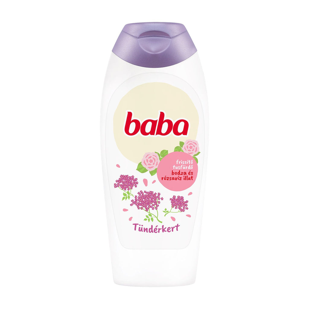 Baba Shower gel Elderflower & Rose Water, 400 mL
