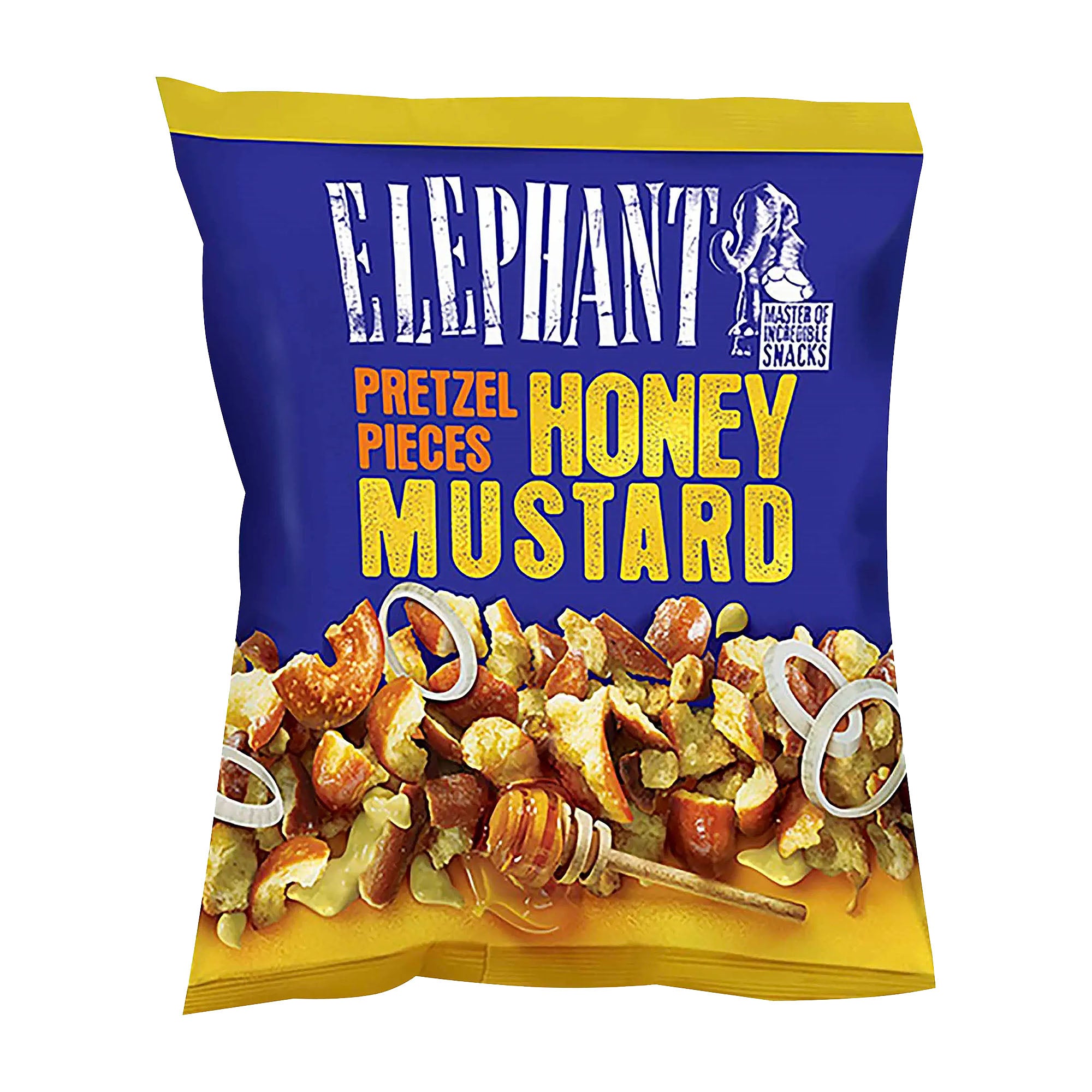 ELEPHANT Morceaux de bretzel Moutarde au miel, 125 g