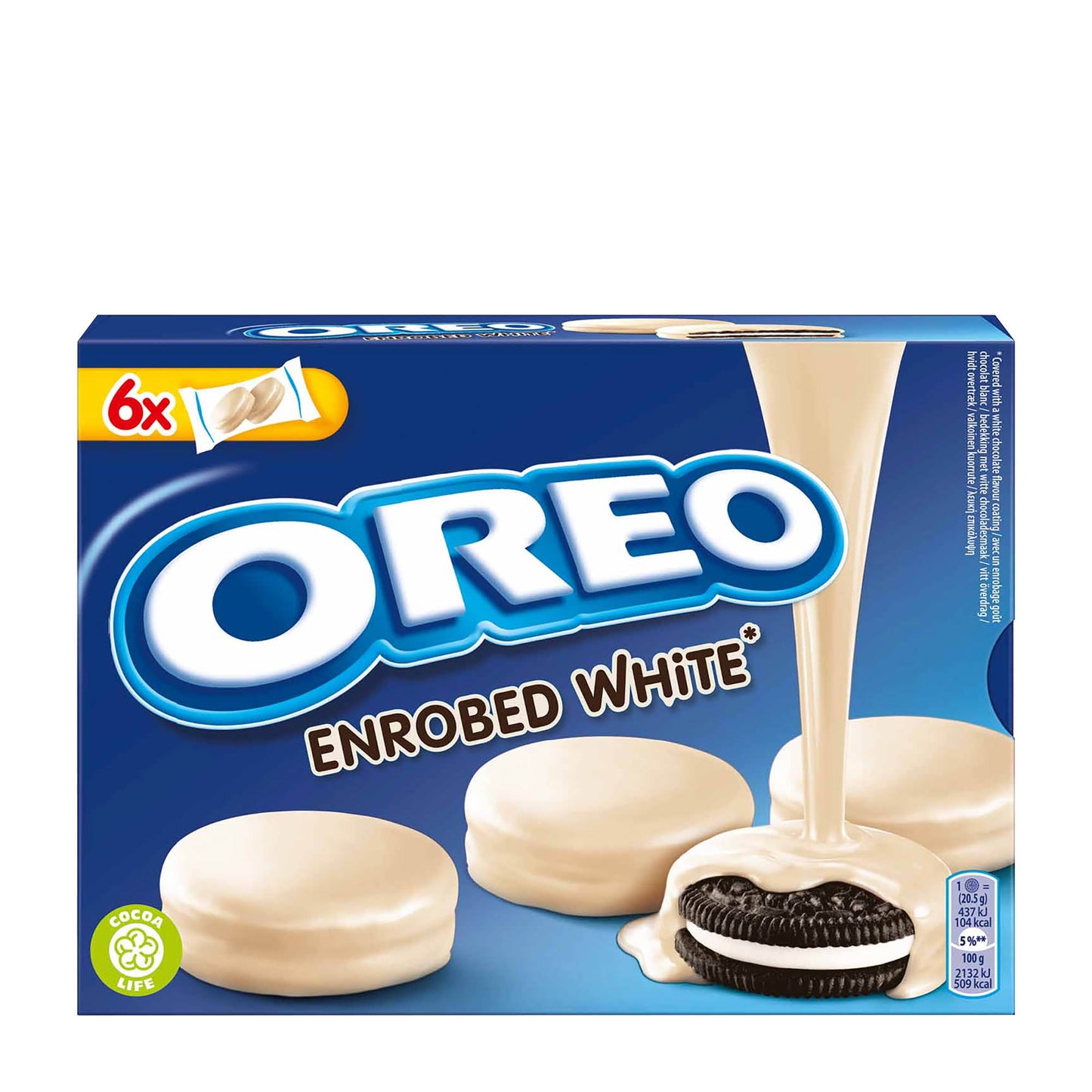 Mit Oreo überzogene weiße Sandwichkekse, 246 g