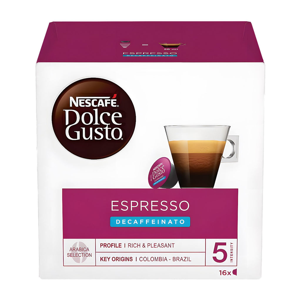 Nescafe Dolce Gusto Espresso decaffeinato coffee capsules, 16 Cups