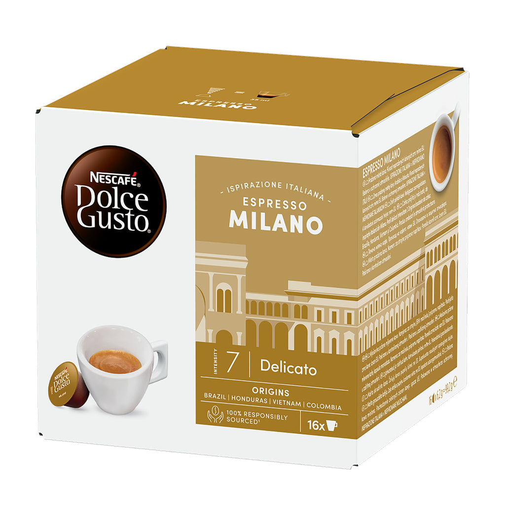 Nescafe Dolce Gusto Capsules de café Espresso Milano, 16 tasses
