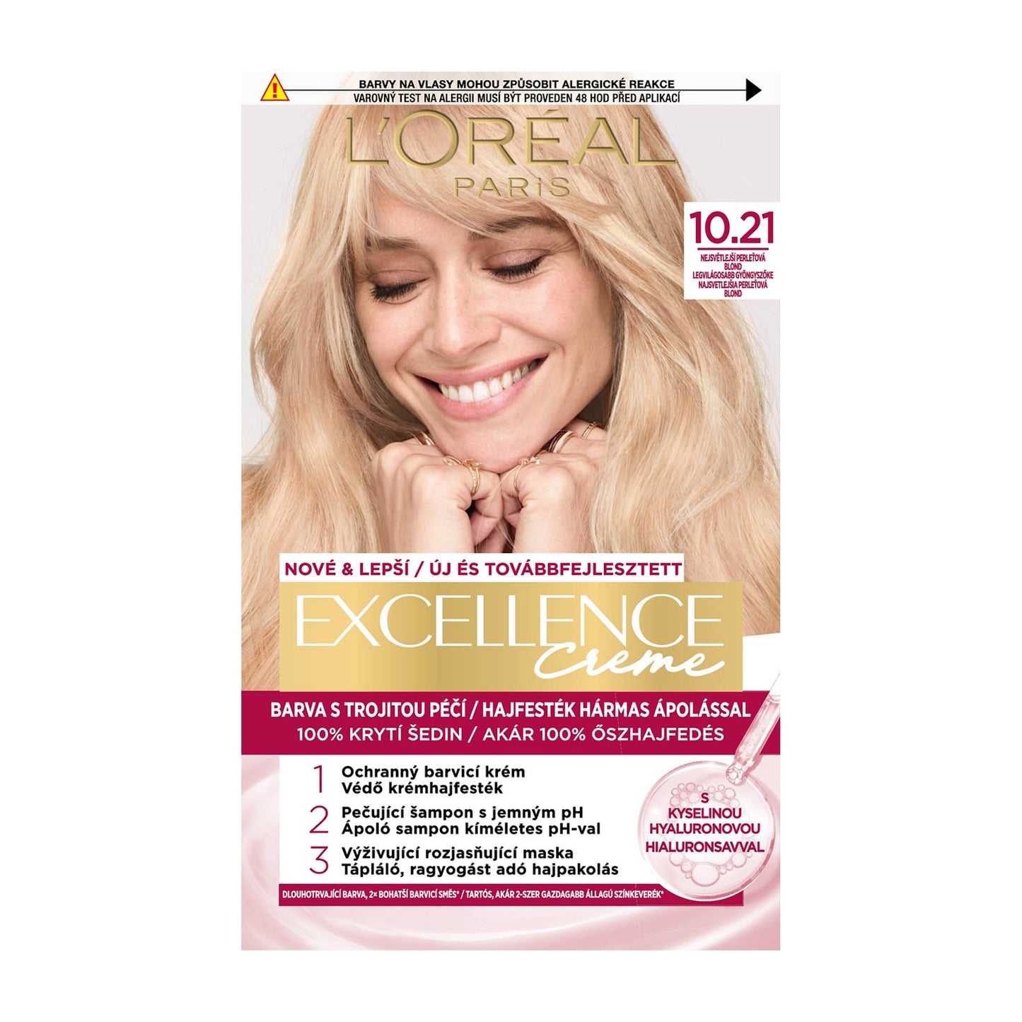 Loreal Paris Excellence 10.21 Hellstes Perlblond permanente Haarfarbe