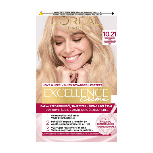 Loreal Paris Excellence 10.21 Lightest Pearl Blonde permanent hair color