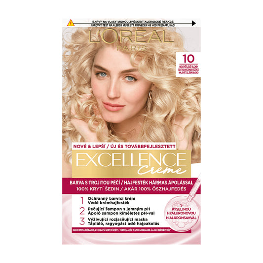 Loreal Paris Excellence 10 Hellstes Blond permanente Haarfarbe