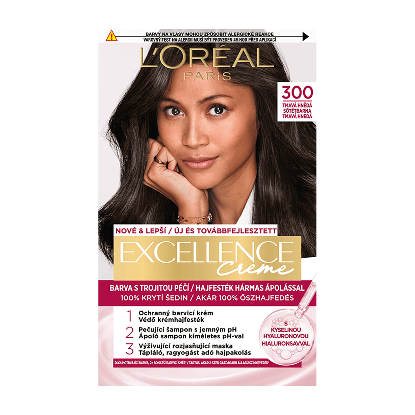 Loreal Paris Excellence 300 Dunkelbraun permanente Haarfarbe