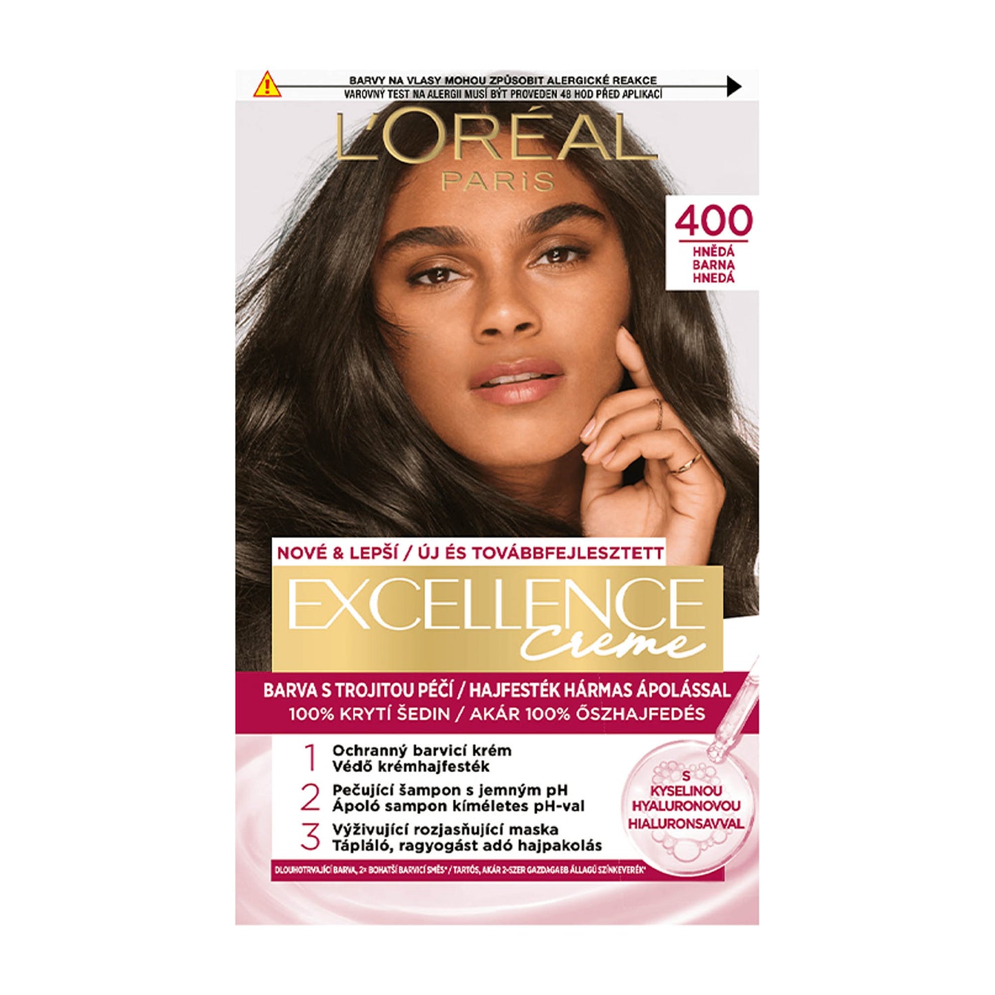 Loreal Paris Excellence 400 Braun permanente Haarfarbe