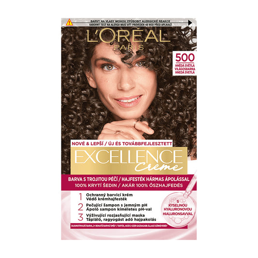 Loreal Paris Excellence 500 Hellbraun permanente Haarfarbe