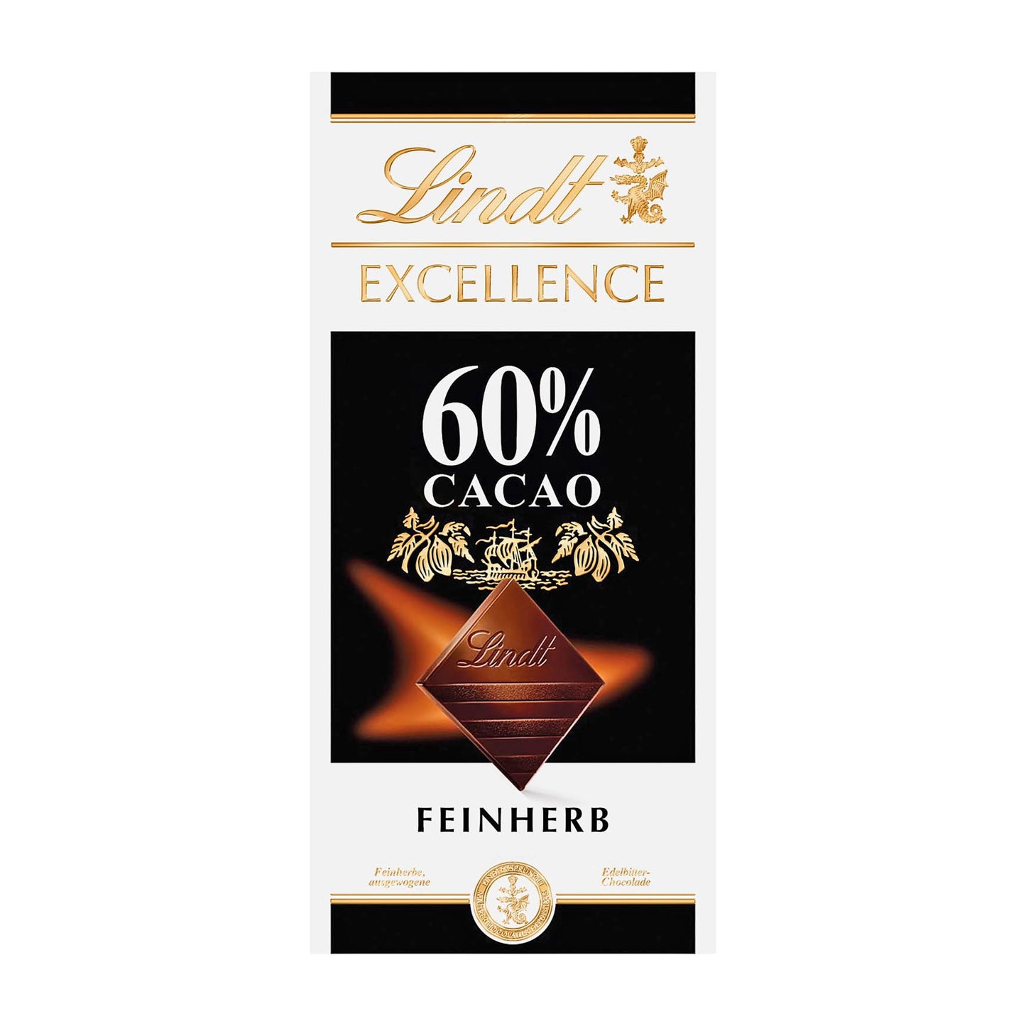 Lindt Excellence Tafel dunkle Schokolade 60% Cacao, 100 g