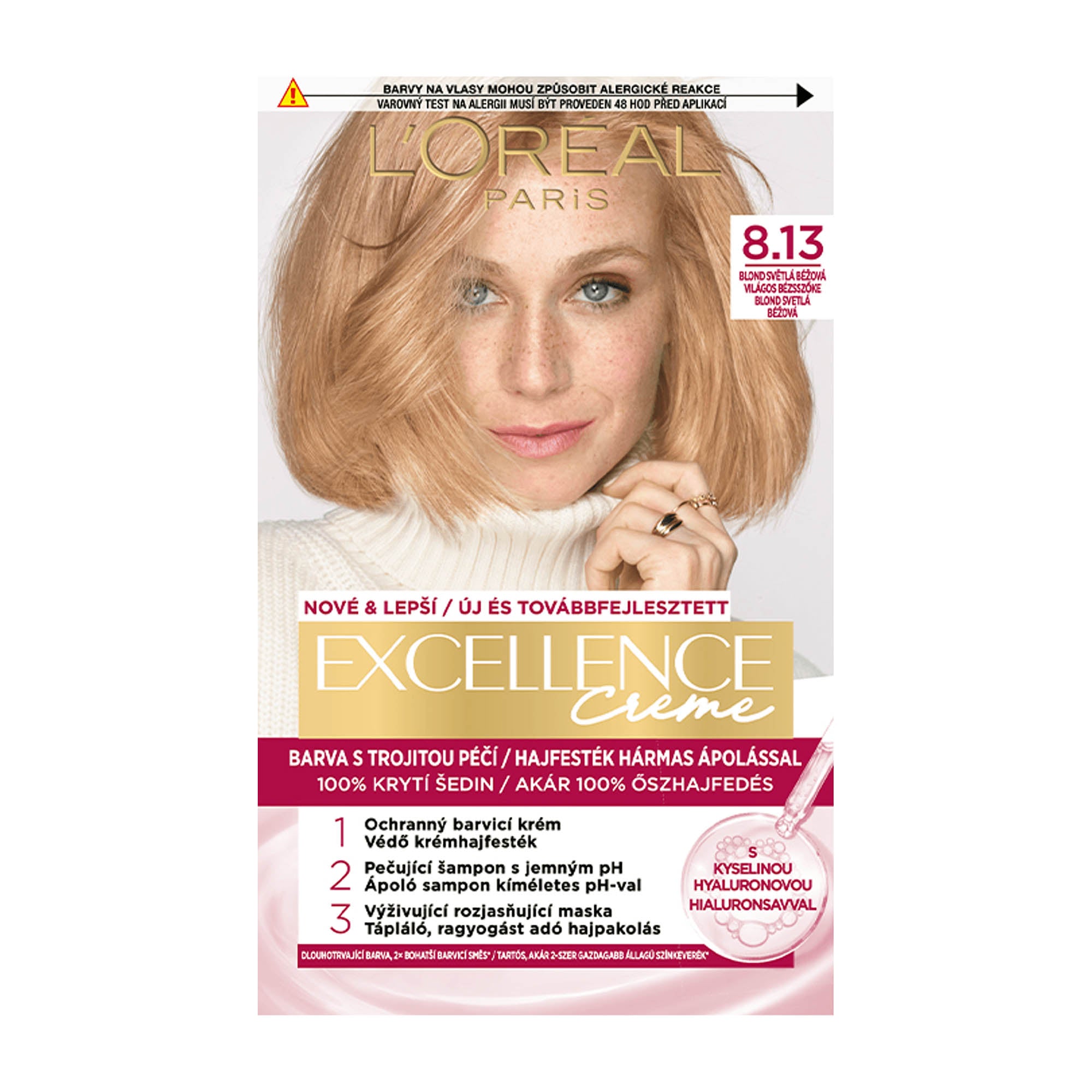 Loreal Paris Excellence 8.13 Blond Beige Clair Coloration permanente
