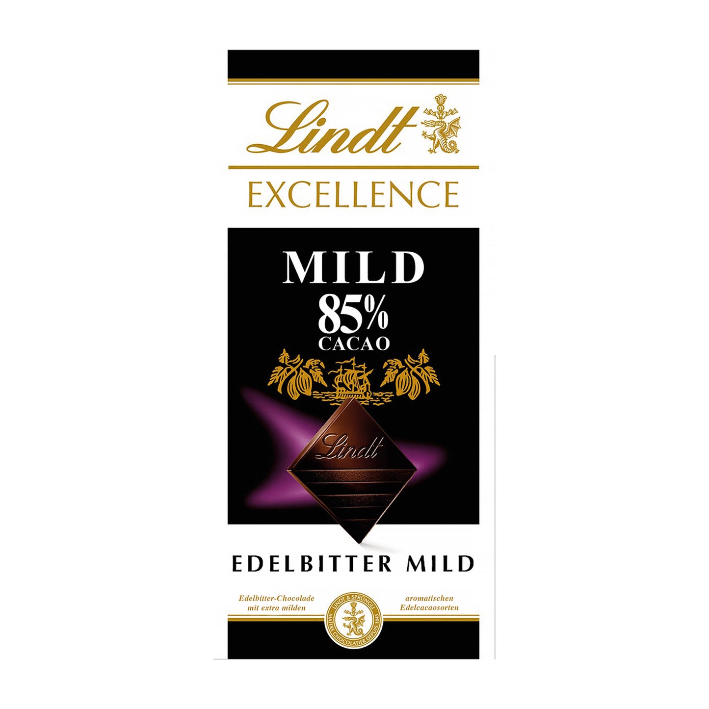 Lindt Excellence 85% Cacao Mild Dunkle Schokolade Tafel, 100 g