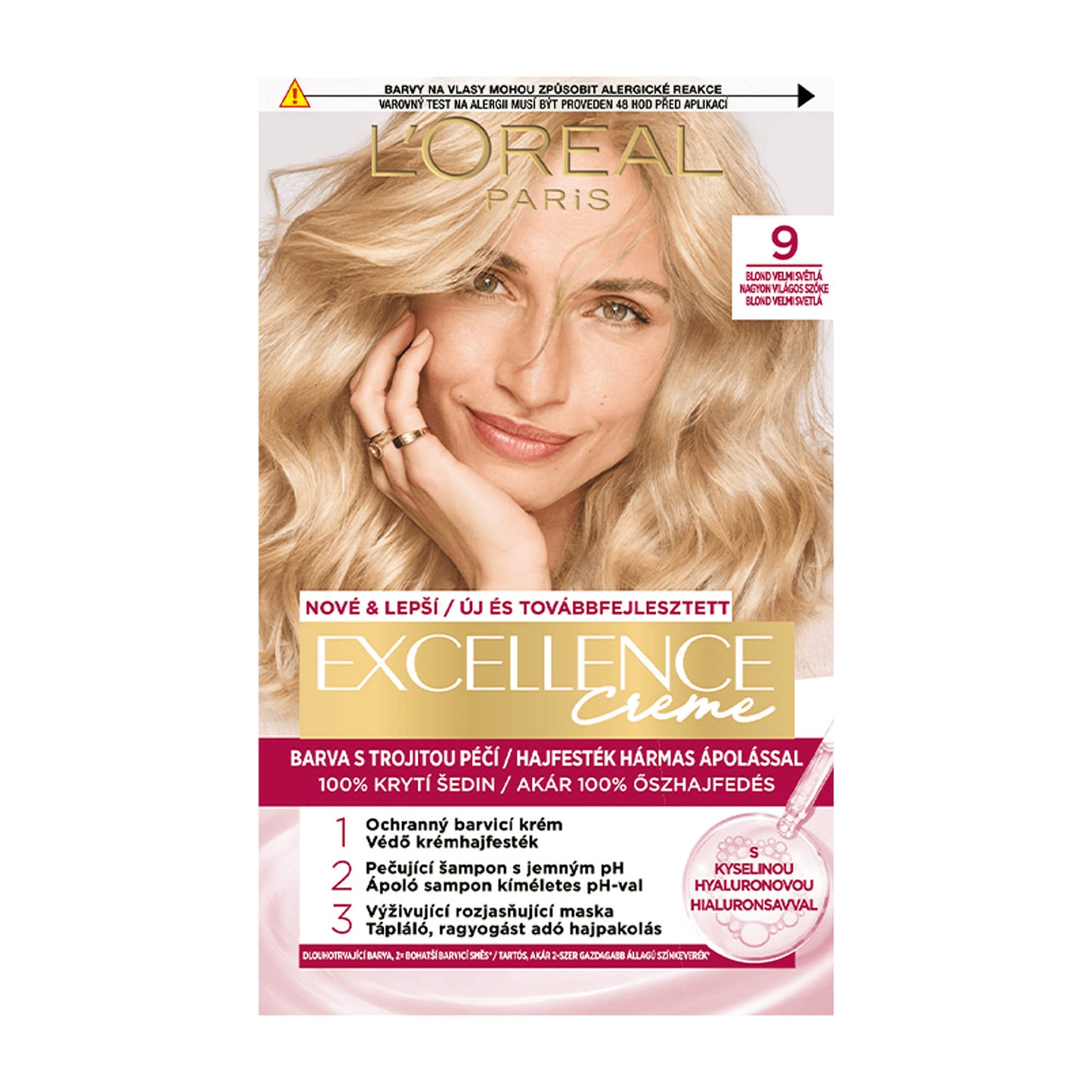 Loreal Paris Excellence 9 Very Light Blonde permanent hair color