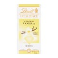 Lindt Excellence Vanilla white chocolate bar packaging on a white background