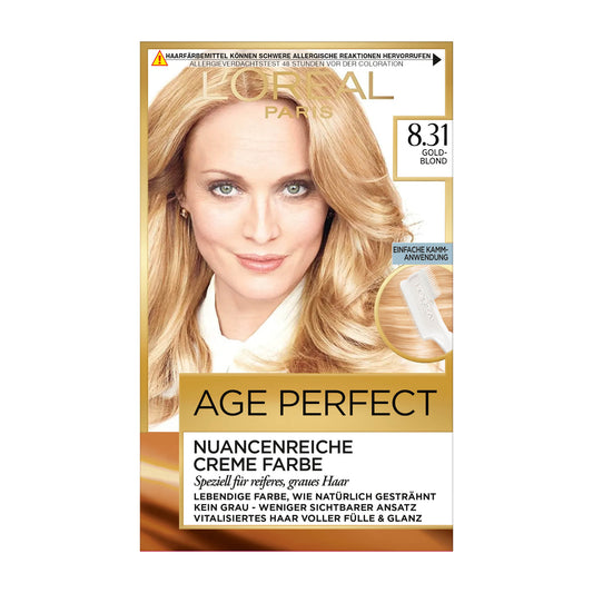 Loreal Paris Excellence Age Perfect 8.31 Golden Blonde permanent hair color