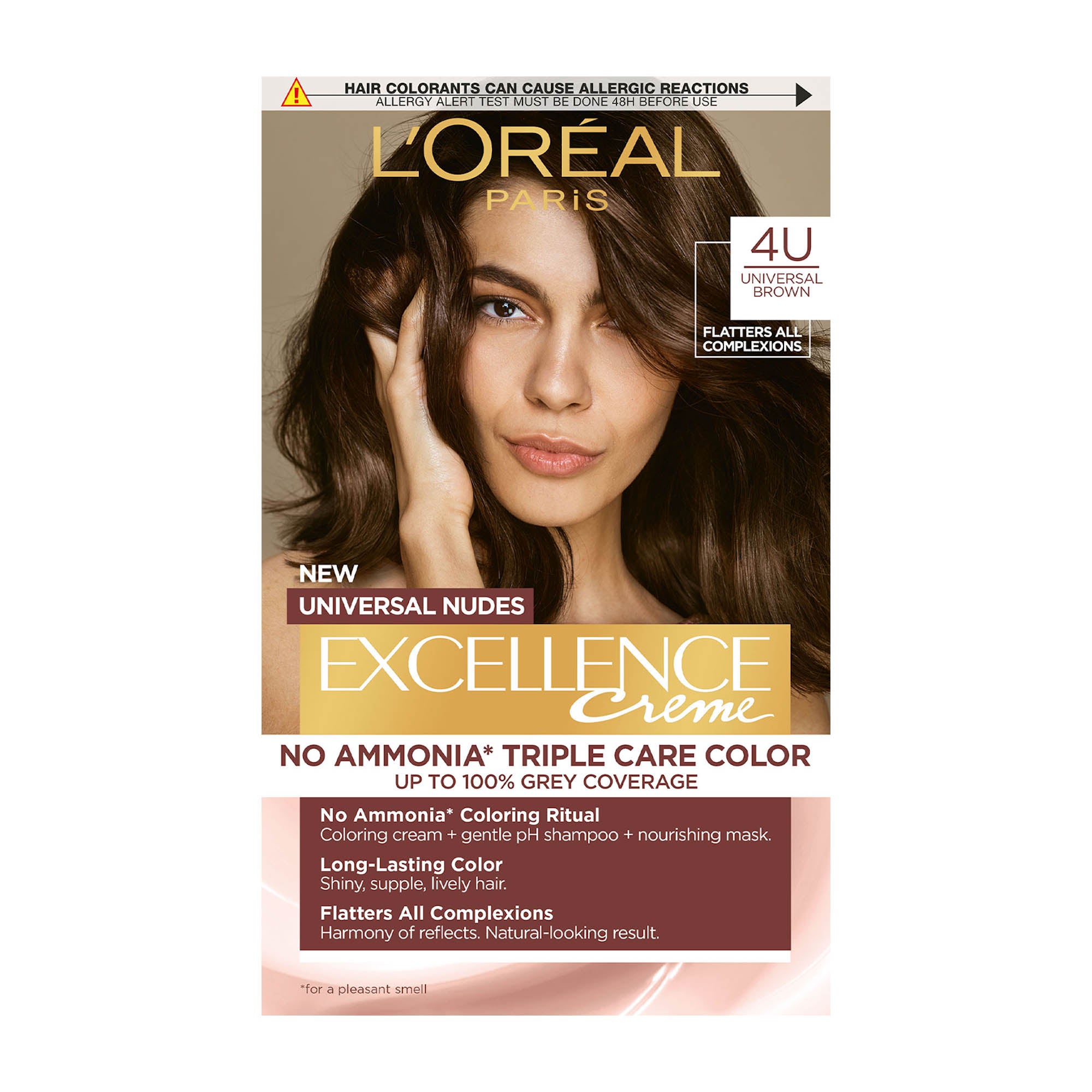 Loreal Paris Excellence Universal Nudes 4U Châtain Coloration permanente