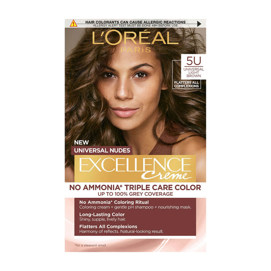 Loreal Paris Excellence Universal Nudes 5U Hellbraun Haarfarbe