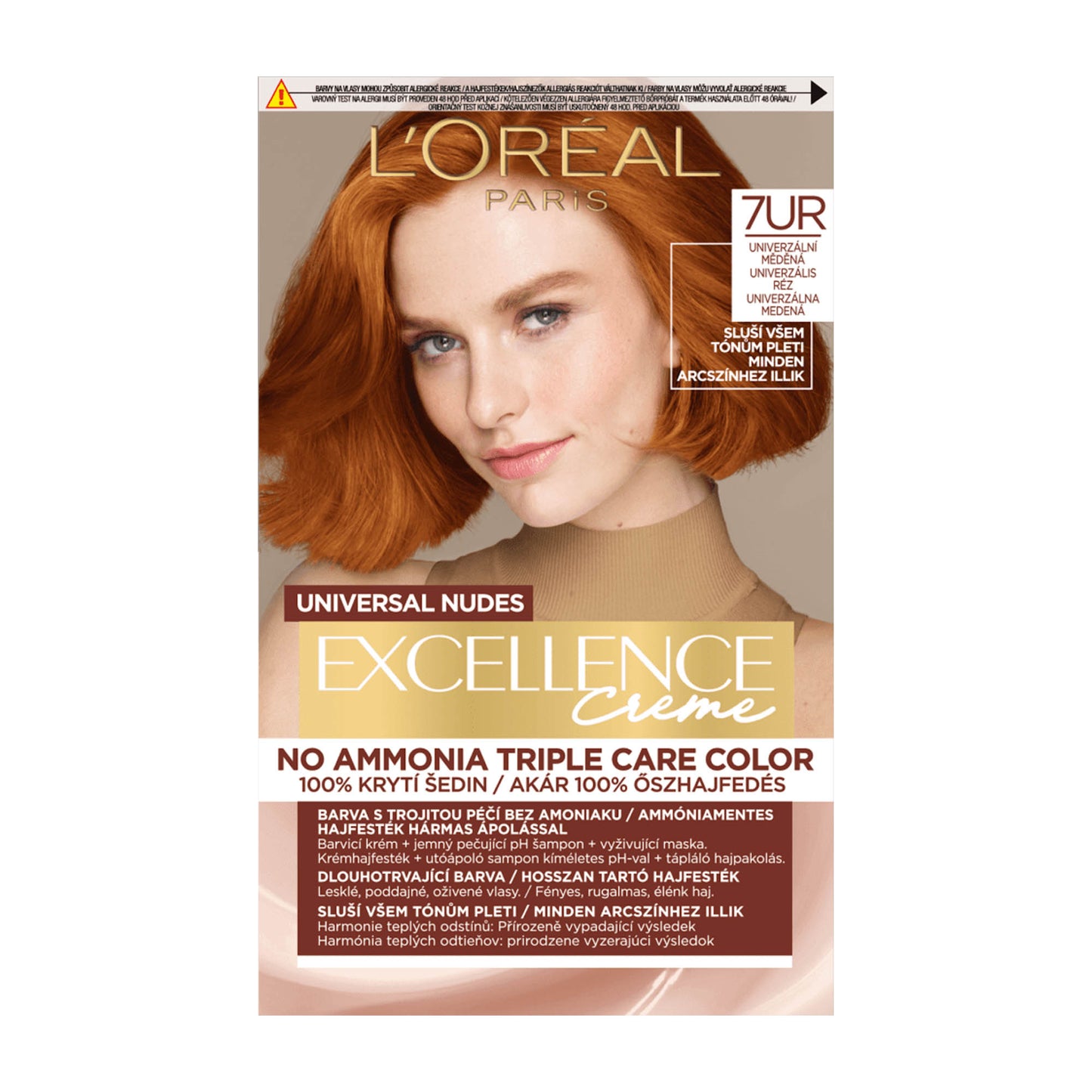 Loreal Paris Excellence Universal Nudes 7UR Kupfer Haarfarbe