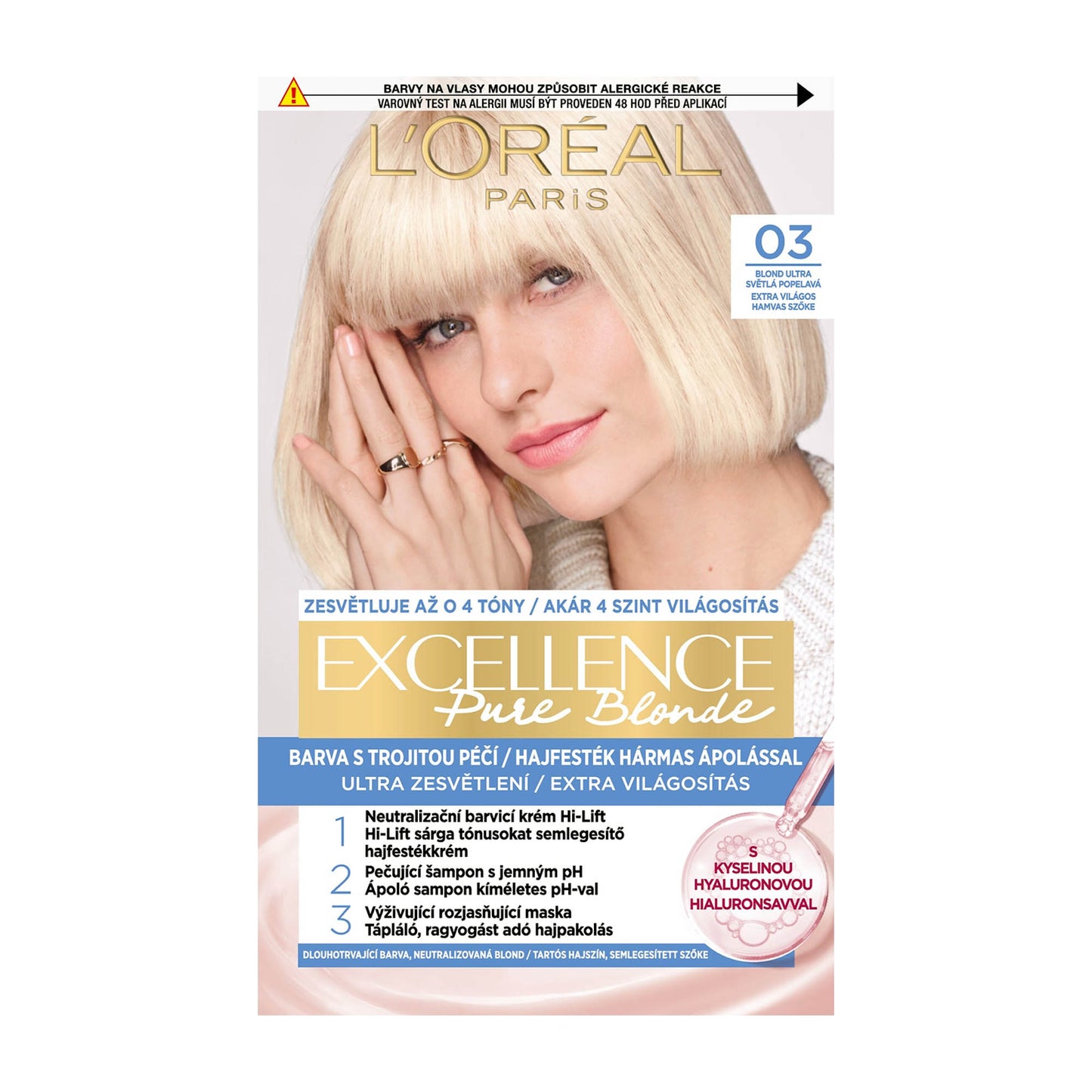 Loreal Paris Excellence 03 Very Light Ash Blonde ultra lightener