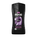 Axe Excite body wash bottle on a white backgound.