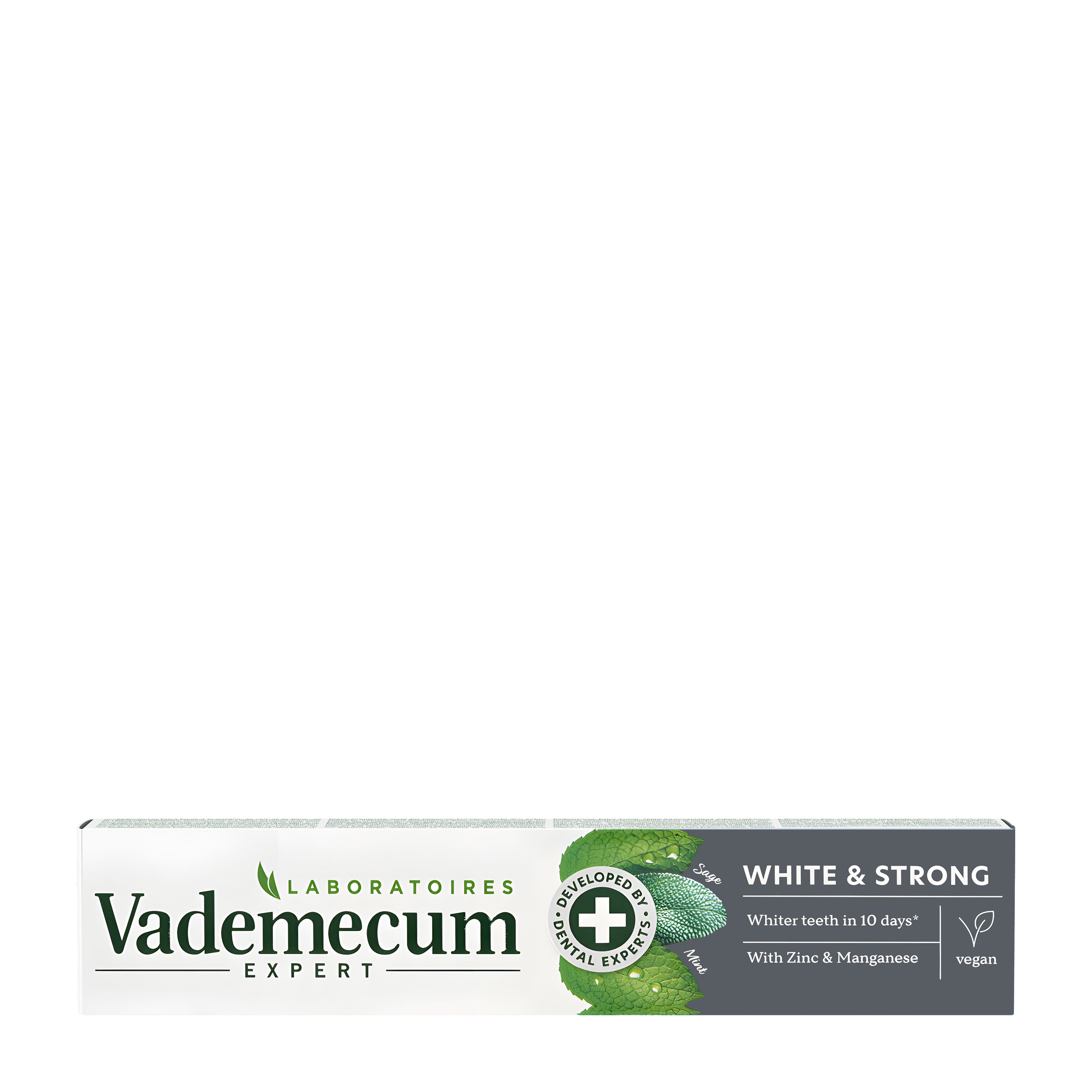 Vademecum Expert white & strong zinc + manganese toothpaste, 75 mL
