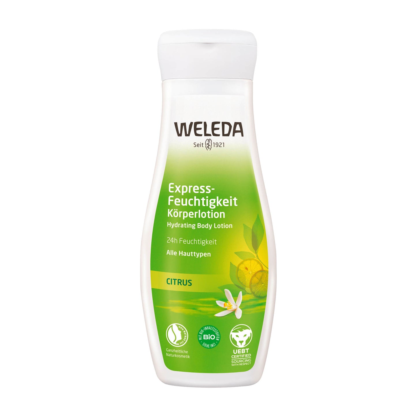 Weleda Express Hydrating citrus body lotion, 200 mL